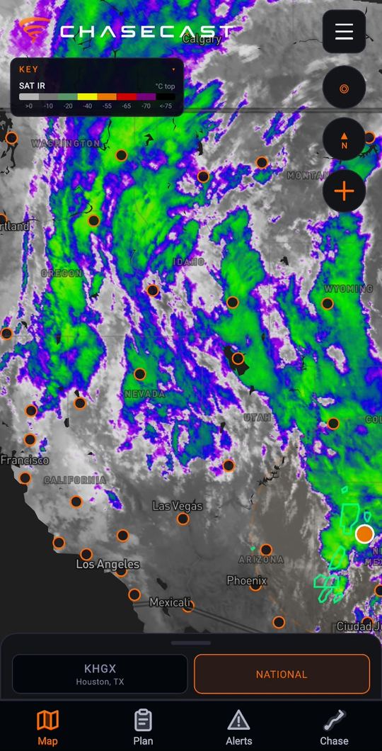 GOES-East infrared satellite imagery